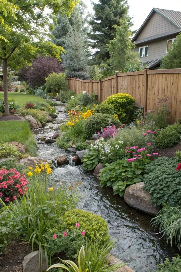 Garden Stream And Waterfall Creation